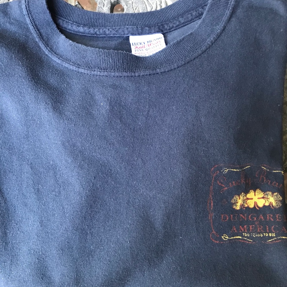 Lucky Brand Men’s T-Shirt Made in U.S.A. Size Large 100% Cotton